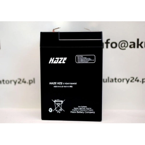 HAZE HZS 6-4.5 6V 4.5Ah AGM akumulator 2